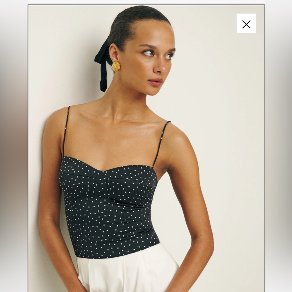 Reformation Liza Satin Top